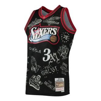 Mitchell & Ness Philadelphia 76ers 1998 World Tour Swingman Jersey Allen Iverson 3 SMJYDX21038-P76BLCK