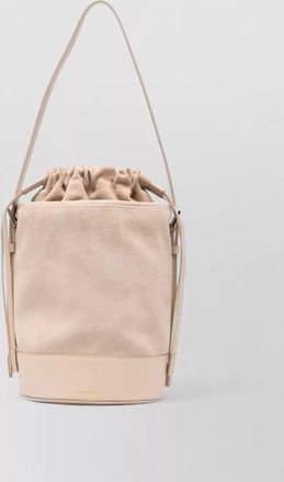 Fabiana Filippi shoulder bucket bag suede finish adjustable strap