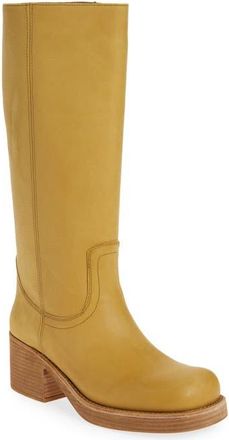 Jeffrey Campbell Reflect Platform Boot in Yellow Distressed at Nordstrom, Size 6.5
