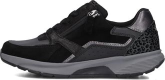Gabor Luipaardprint Lage Top Sneakers - Dames - Sneakers - Zwart - 36 EU - Su&egrave;de - Schoenen
