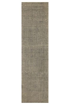 Wecon Home Alfombra de sal&oacute;n tufting a mano natural y negra 80x230