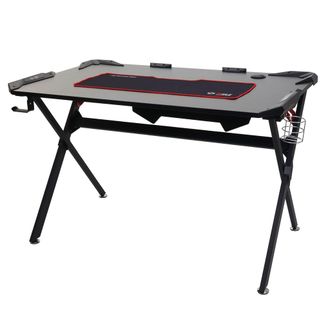 Hhg Hhg - Nunca Usado] Escritorio 177, Escritorio Ordenador Escritorio Juvenil, Gaming 120x75cm Mvg Negro