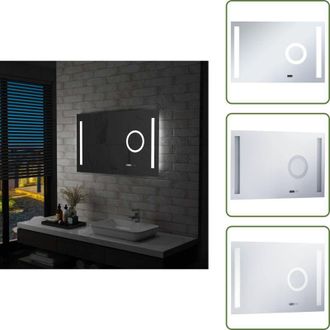 vidaXL The Living Store Specchio LED da Bagno con Sensore Tattile 100x60 cm - Illuminazione LED