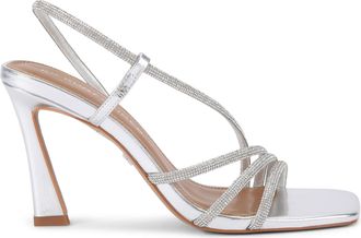 Kurt Geiger Womens Sweetie Sandal Gem Sandals - Silver - Size UK 3