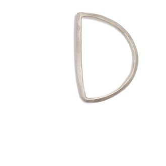 Cortana Halve Cirkel Kliksluiting Oorbel - Dames - Oorbellen - Grijs - ONE Size - Accessoires