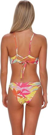 Sunsets Dora Double Tab Bikini Swim Bottoms in Tropicolor Crepe at Nordstrom, Size X-Small