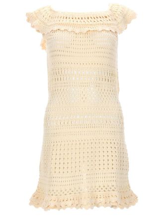 Isabel Marant Zoa Crochet Knit Mini Dress