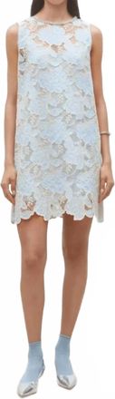 Suncoo Cerise Mini Dress In Sky Blue