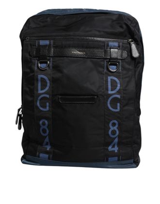 Dolce & Gabbana Zwarte Nylon DG Logo Schoolrugzak