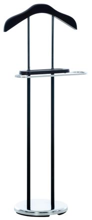 Clp Gal&aacute;n de noche con percha y barra para pantalones Metal Negro