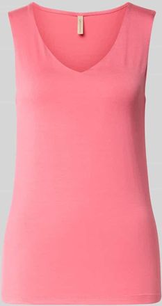 Soyaconcept Top mit V-Ausschnitt Modell Marica in Rosa, Gr&ouml;&szlig;e XXL