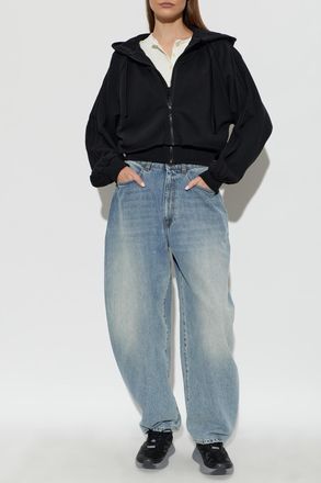 adidas Cropped Hoodie, Womens, Black