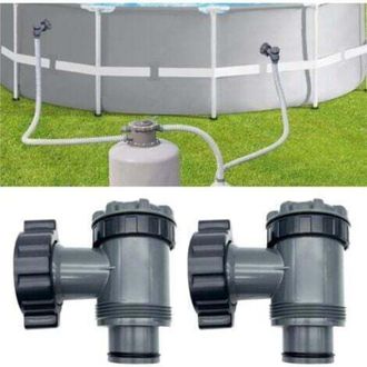 OEM V&aacute;lvula De Entrada/salida Compatible Con Bombas De Filtro Para Piscinas Elevadas Coleman, Intex Y Bestway, Repuestos Para Bombas De Piscina, Para Mang