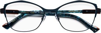 Etnia Barcelona Catharina Cat-eye Metal Frame Eyeglasses with Marbled Accents