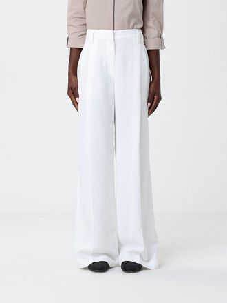 Brunello Cucinelli Linen Blend Palazzo Trousers