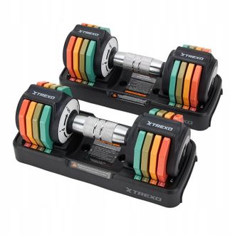 OEM Juego De Mancuernas Ajustables Trexo De Hierro Fundido, 2 X 5 Kg, Multicolor