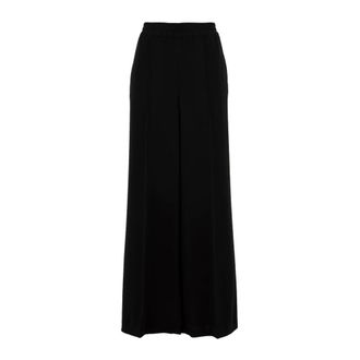 Aspesi Broeken, Dames, Zwart, M, Wijde Broek