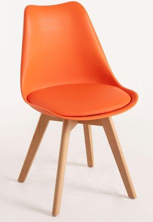 Regalos Miguel Regalos Miguel - Packs Sillas Comedor - Pack 6 Sillas Synk Basic - Naranja