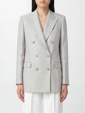 Tagliatore Blazer doppiopetto in misto lino e cotone con rever a lancia