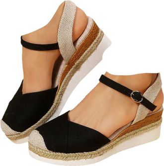 Generic Orthopedic Closed Toe Platform Wedge Sandals for Women Summer Dressy,2026 Casual Comfortable Lightweight Platform Wedges Heels Sandals Walking Non Sli