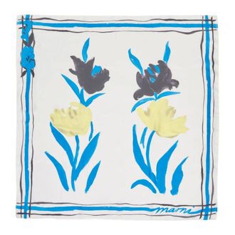 Marni Silky Scarves, female, Multicolor, Size: ONE SIZE Silk Woven Scarf