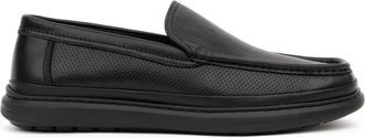 Sergio Moretti Schoenen, Heren, Zwart, 45 EU, Leer, Zwarte leren loafers casual platte