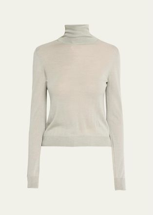 Vince Turtleneck Cashmere-Silk Sweater