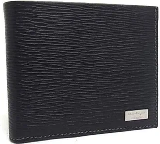 Ferragamo Black Leather Wallet (Bi-Fold) (Pre-Owned)