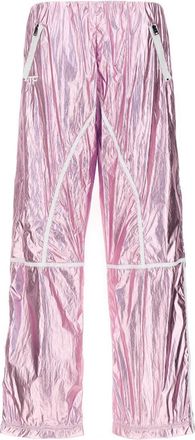 Tom Ford Pink Laminated track pants