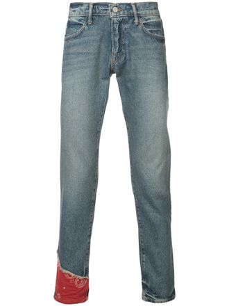 424 bandana slim jeans - Blu