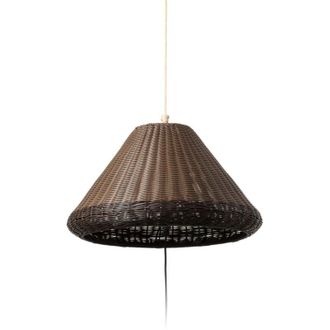 Faro Barcelona Saigon Out L&aacute;mpara Port&aacute;til Y Colgante Gris/marr&oacute;n W70 Hole Cap