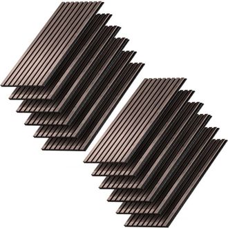 Vicco Paneles Murales Akustikpaneel, Nogal/marr&oacute;n, 12 Piezas, Vicco