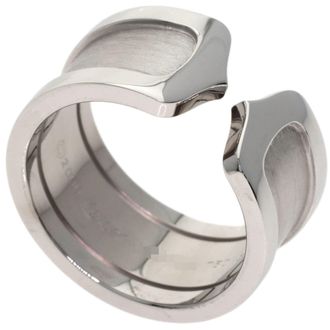 Cartier C2 White Gold (18K) Band Ring (Pre-Owned)