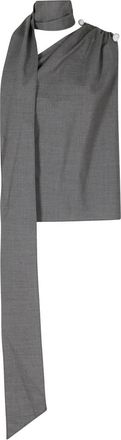 Giuseppe Di Morabito Asymmetrische Top - Dames - Tops zonder mouwen - Grijs - XS - Tops