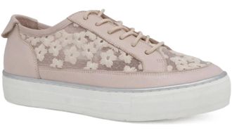 Django & Juliette Womens Faders Platform Sneakers In Dusty Pink/ Flowers Print