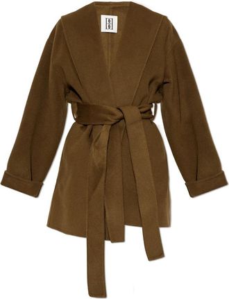 By Malene Birger Trinelle Woljas - Dames - Jas met riem - Bruin - S - Wol - Jassen
