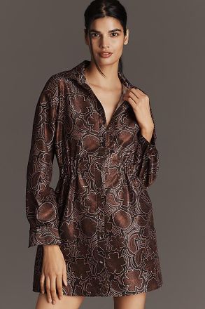 Hutch Anja Long-Sleeve Mini Shirt Dress