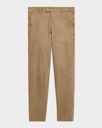 Vince Men & apos;s Owen Athletic Linen-Cotton Extended-Tab Pants