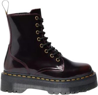Dr. Martens Kersenrode Arcadia Jadon Leren Laars - Dames - Veterlaarzen - Rood - 36 EU - Leer - Schoenen