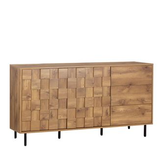 Klast Aparador efecto madera natural 160 cm x 80 cm