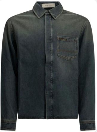 Golden Goose Overhemden, Dames, Blauw, L, Denim, Journey Denim Shirt