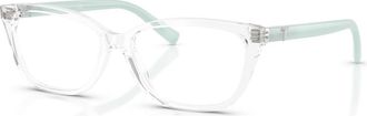 Tiffany & Co. 55mm Rectangle optical glasses in Transparent at Nordstrom