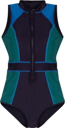 Duskii Tank colour-block swimsuit - women - Polyester/Spandex/Elastane/Spandex/Elastane/Recycled Polyester - S - Purple