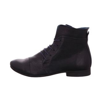 Think Nappa Leren Enkellaars - Dames - Schoenen - Blauw - Maat: 40 1/2 EU Leer