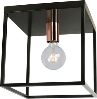 Lucide Arthur - Flush Ceiling Light - 1xE27 - Black - Lucide