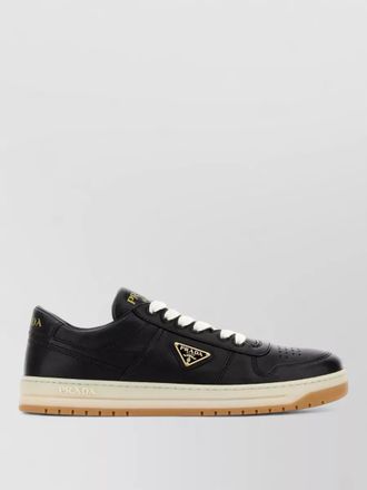 Prada nappa leather low-top sneakers