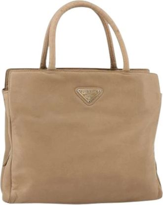 Prada Pre-owned Handbags, female, Beige, Size: ONE SIZE Pre-owned Vintage Hand Bag