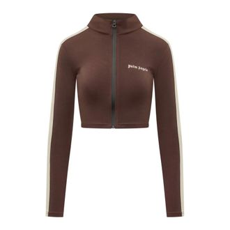 Palm Angels Dames, Sweatshirts & Hoodies, Bruin, Maat: M