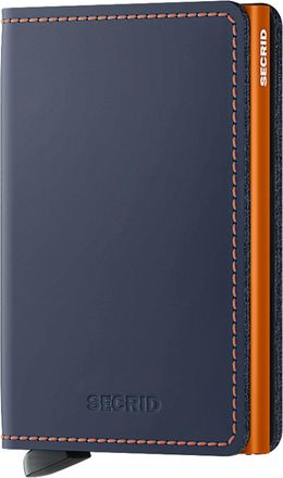 Secrid Slimwallet Matte in Nightblue-Orange at Nordstrom