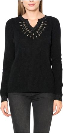 Gas V-neck Trui - Dames - V-hals truien - Zwart - XS - Truien & Vesten